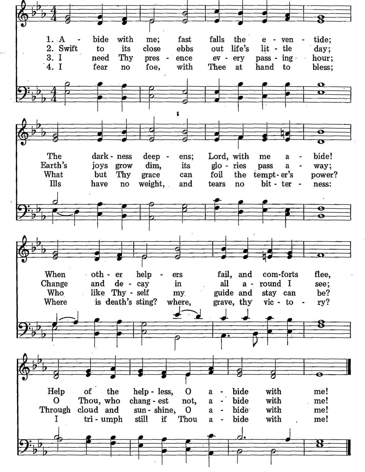 050 – Abide With Me sheet music